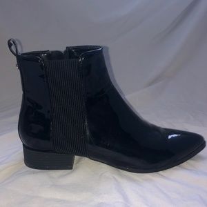 Black Leather Booties